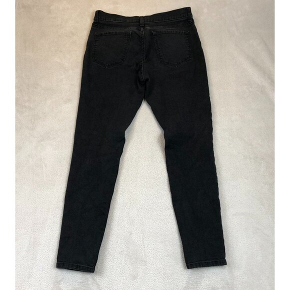 Banana Republic Womens Jeans 28/6 High Rise Skinny Stretch Black Denim Ankle - Picture 11 of 11